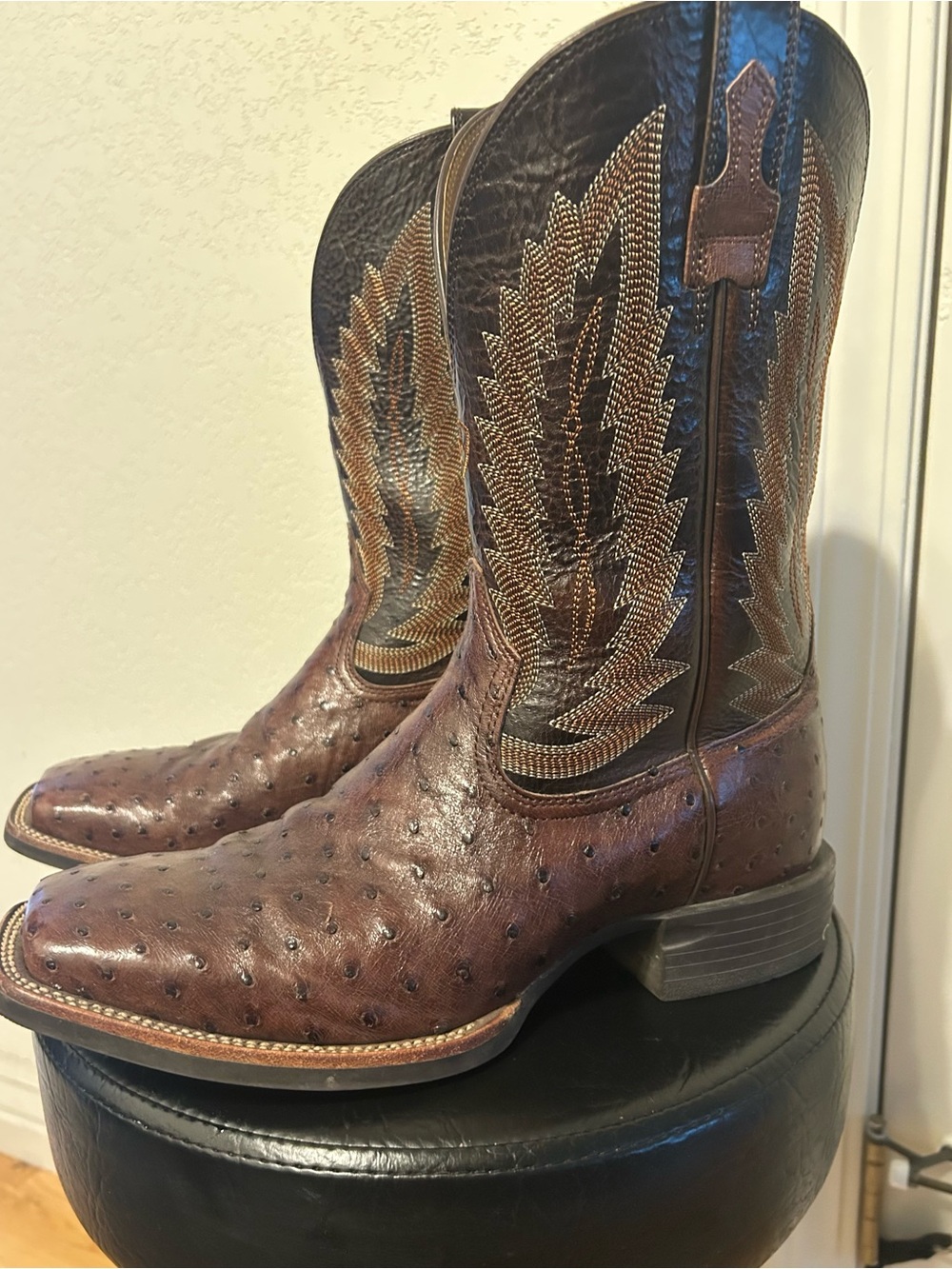 Ariat Men’s Quantum Primo Western Boots in Full Quill Ostrich
